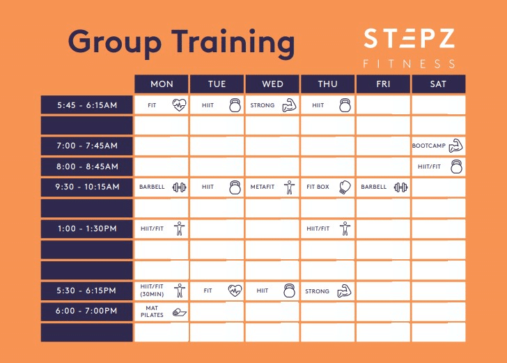 Group Timetable Sept 2023